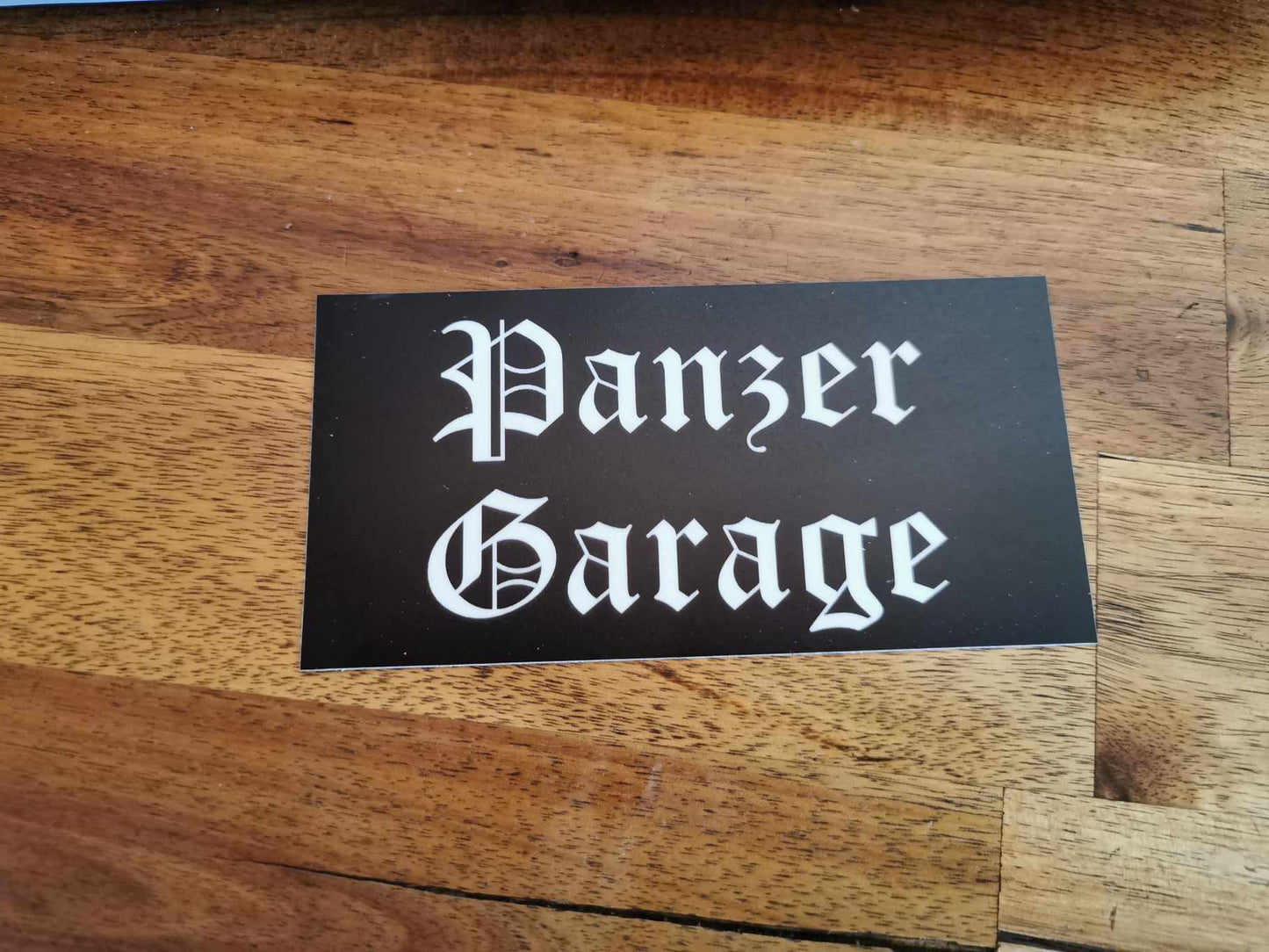 Sticker "Panzer Garage"