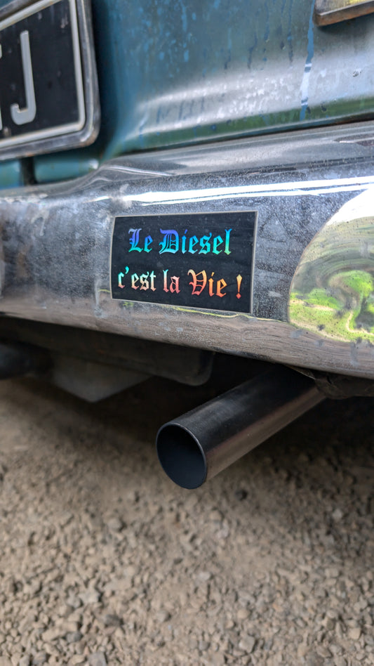 Sticker "Le Diesel c'est la Vie !"